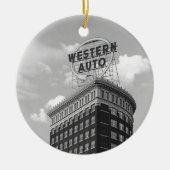 Westerne automatische halfcilindrische constructie keramisch ornament (Voorkant)