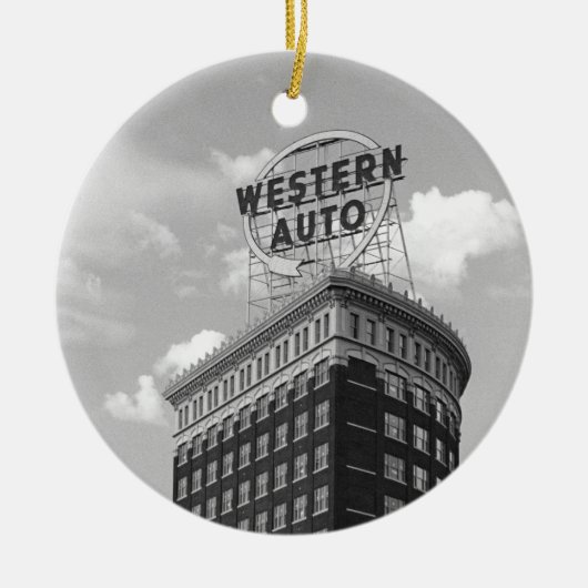 Westerne automatische halfcilindrische constructie keramisch ornament (Voorkant)
