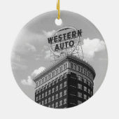 Westerne automatische halfcilindrische constructie keramisch ornament (Achterkant)