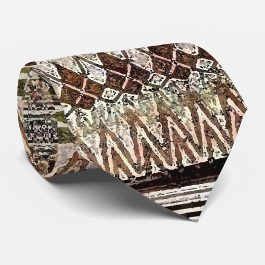 Westerne Aztec Silky Mannen Stropdas (Opgerold)