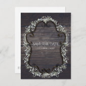 Westerne baby uit Oostenrijk sparen de datum Aankondigingskaart (Voorkant / Achterkant)