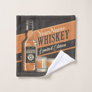 Westerne balk voor persoonlijke whiskey-vloeistoff bad handdoek