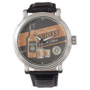 Westerne balk voor persoonlijke whiskey-vloeistoff horloge