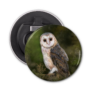 Westerne Barn Owl Bottle Open Button Flesopener