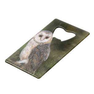Westerne Barn Owl Bottle Open Kredietkaart Flessenopener