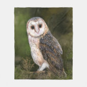 Westerne Barn Owl Fleece Blanket (Voorkant)