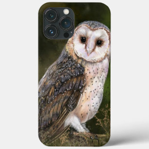 Westerne Barn Owl - Schilderen  iPhone 13 Pro Max Hoesje