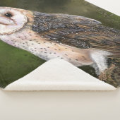 Westerne Barn Owl Sherpa Blanket Deken (3/4)