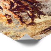 Westerne Barrel Racing Cowgirl Decoupage Print (Hoek)