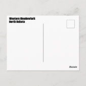 Westerne beemdgroeve in North Dakota Briefkaart (Achterkant)