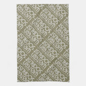 Westerne beige teatowel theedoek (Verticaal)