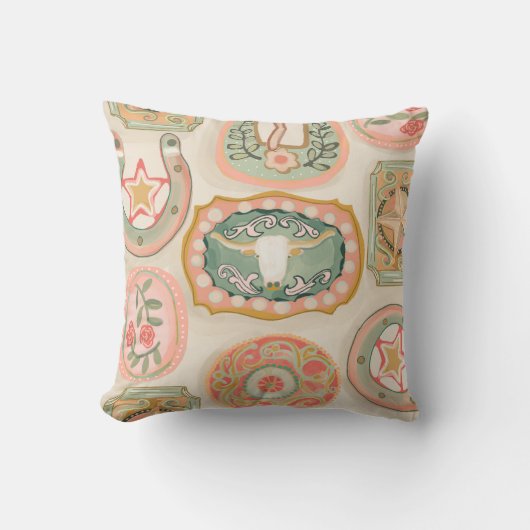 Westerne  Belt gesp print Kussen (Voorkant)