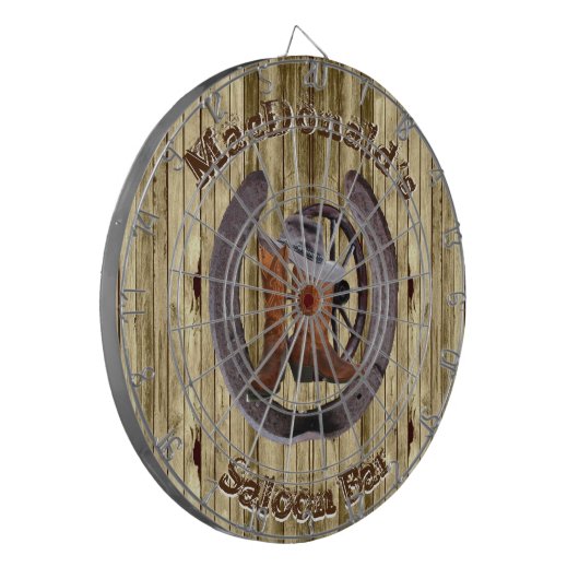 Westerne bende dartbord (Voorkant Links)