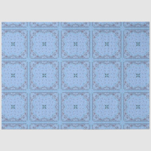 Westerne Blauwe Bandana-ontkoppeling Tissuepapier