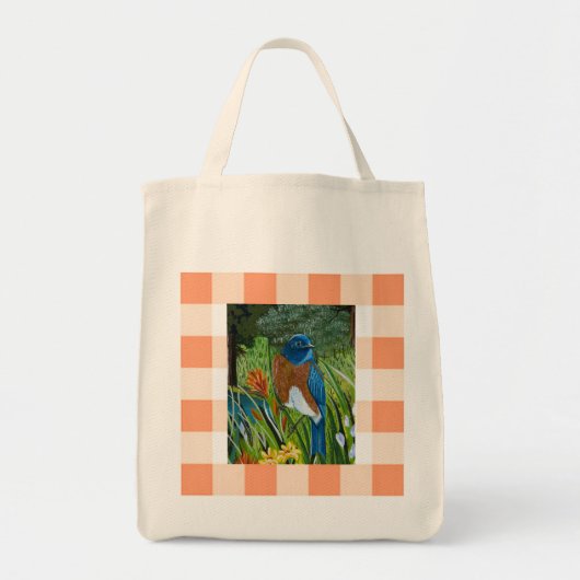 Westerne Bluebird Mini Canvas tas (Voorkant)