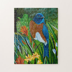 Westerne Bluebird Puzzle Legpuzzel