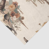 Westerne Boho Bull Skull Floral-ontkoppeling Tissuepapier (Detail)