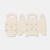 Westerne Boho Hoefijzer Monogram Ranch Boerderij b Bedankdoosjes (Uitgevouwen)