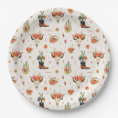 Westerne Boho Papieren Bordje (Voorkant)