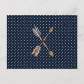 Westerne Boho Style Baby shower Uitnodiging (Achterkant)