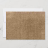 Westerne Boom Branches Wedding Invitations Kaart (Achterkant)