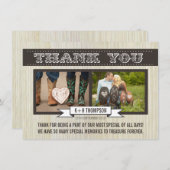  Westerne bruiloft Bedankt Fotokaarten (Voorkant / Achterkant)