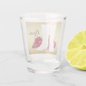 Westerne bruiloft Cowboy Boots en Rozen Bride Shot Glas (Achterkant)