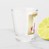 Westerne bruiloft Cowboy Boots en Rozen Bride Shot Glas (Links)