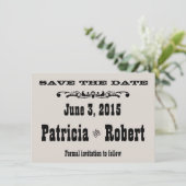 Westerne bruiloft | Datum opslaan Save The Date (Staand voorkant)