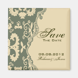 westerne bruiloft in paisley SAVE DATUM Magneet