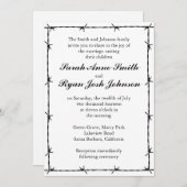 Westerne bruiloft kaart (Voorkant / Achterkant)