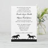 Westerne bruiloft kaart (Staand voorkant)