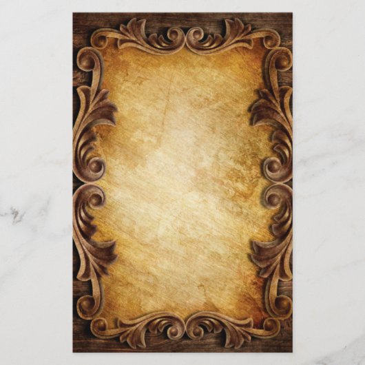 westerne bruiloft met rustige typografie briefpapier (Voorkant)