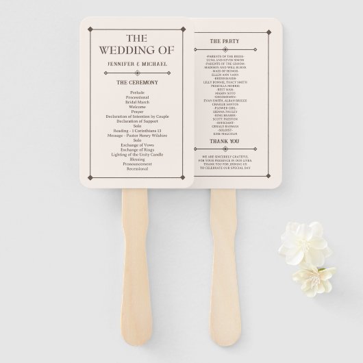 Westerne bruiloft rustieke land bruiloft hand fan handwaaier (Voorkant en achterkant)