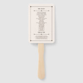 Westerne bruiloft rustieke land bruiloft hand fan handwaaier (Achterkant)