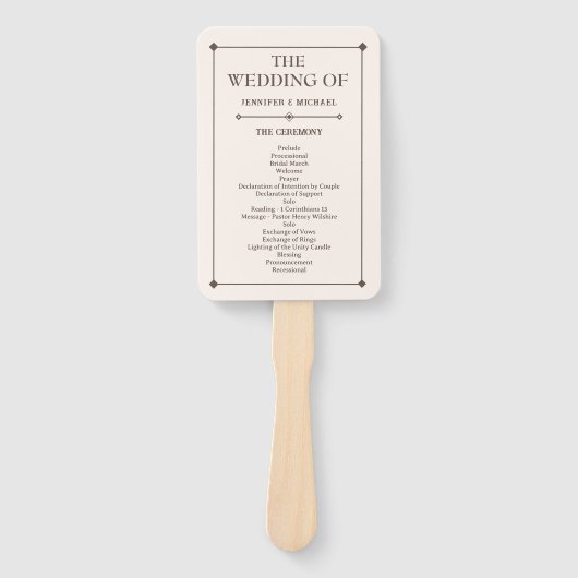 Westerne bruiloft rustieke land bruiloft hand fan handwaaier (Voorkant)