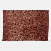 Westerne Bruine Lederen Look Animal Theedoek (Horizontaal)