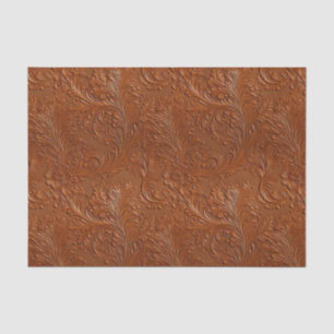 Westerne bruine tan bohemian kunst tissuepapier