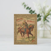 Westerne Buffalo Bill Wild West Briefkaart (Staand voorkant)