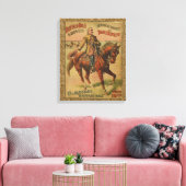 Westerne Buffalo Bill Wild West Canvas Afdruk (Insitu (Woonkamer))