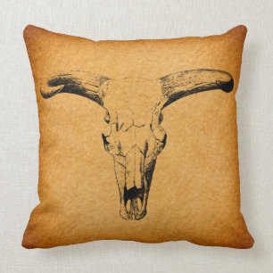 Westerne Bull Horns Kussen