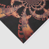 Westerne Bull Skull  Bruin Black Rustisch Tissuepapier (Detail)