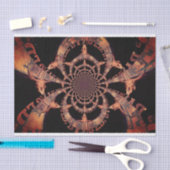 Westerne Bull Skull  Bruin Black Rustisch Tissuepapier (Craft)