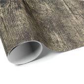 Westerne Bull Skull Rustic Barn Wood Sepia Cadeaupapier (Rol Hoek)