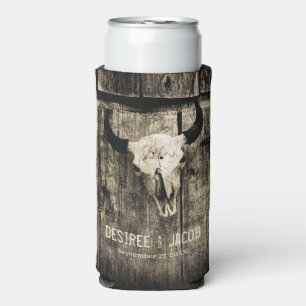 Westerne Bull Skull Sepia Rustic Wedding