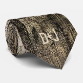 Westerne Bull Skull Sepia Rustic Wedding Stropdas (Opgerold)