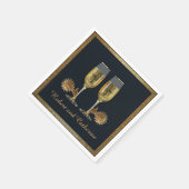 Westerne champagne- en Spurs-benamingen Servet (Hoek)