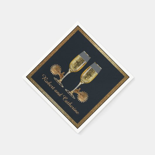 Westerne champagne- en Spurs-benamingen Servet (Hoek)