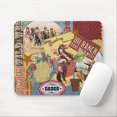  westerne collage mousepad muismat (Met muis)