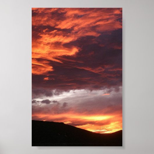 Westerne Colorado Sunset Poster (Voorkant)